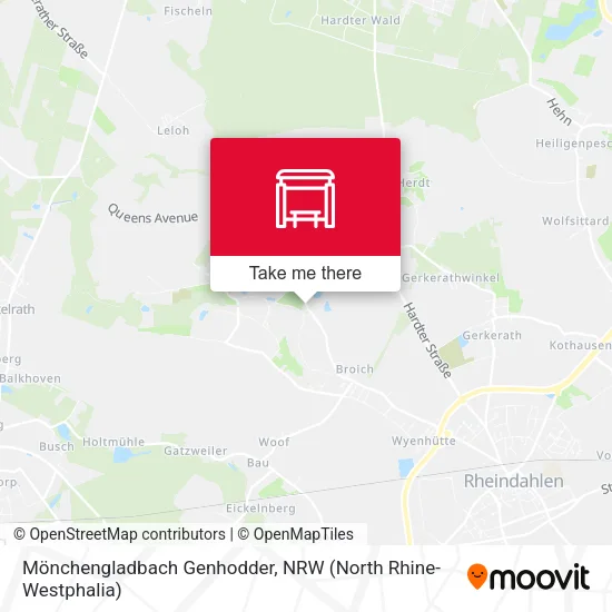 Карта Mönchengladbach Genhodder