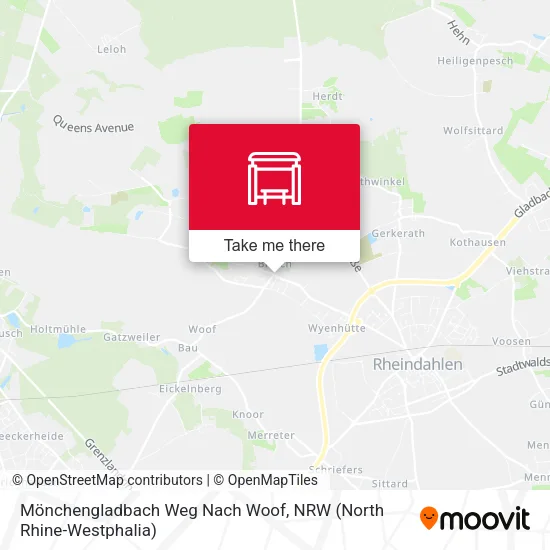 Карта Mönchengladbach Weg Nach Woof