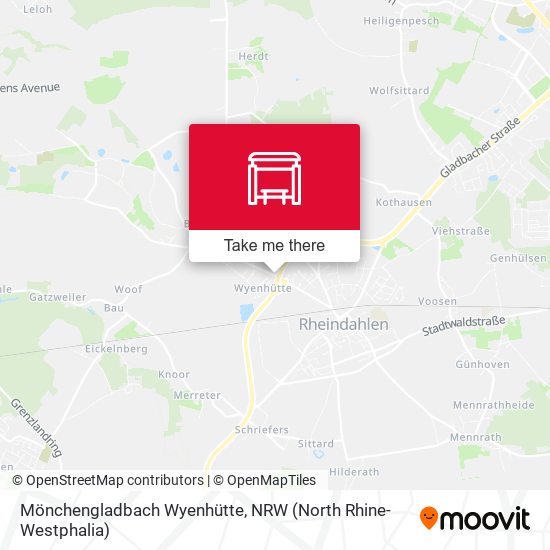 Mönchengladbach Wyenhütte map