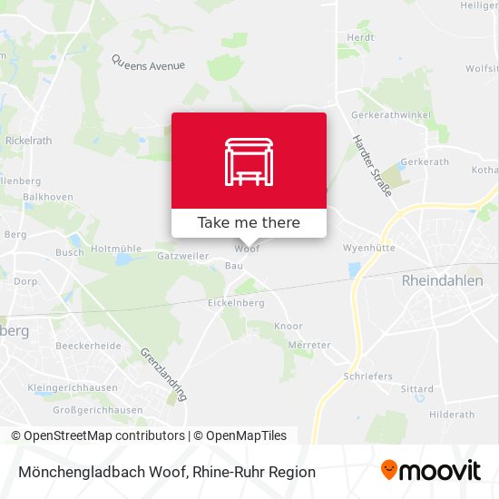 Mönchengladbach Woof map