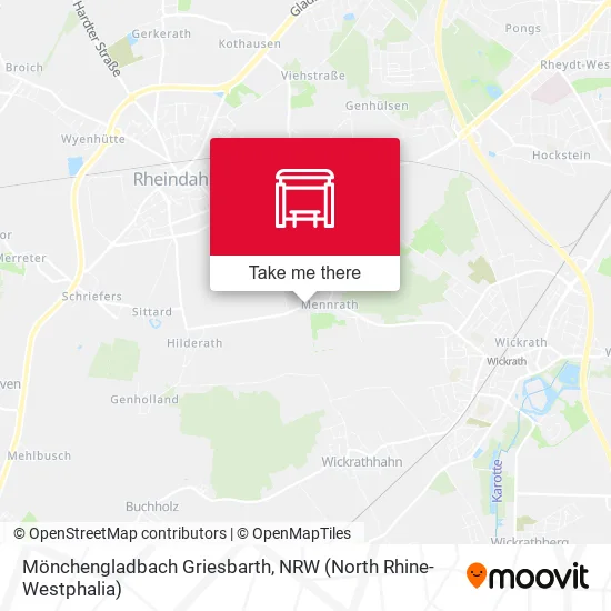 Карта Mönchengladbach Griesbarth