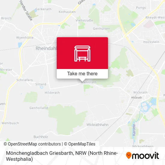 Карта Mönchengladbach Griesbarth