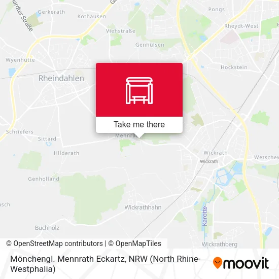 Карта Mönchengl. Mennrath Eckartz