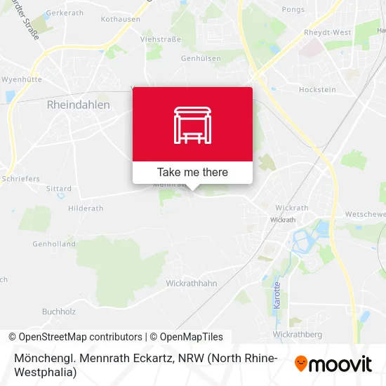 Карта Mönchengl. Mennrath Eckartz