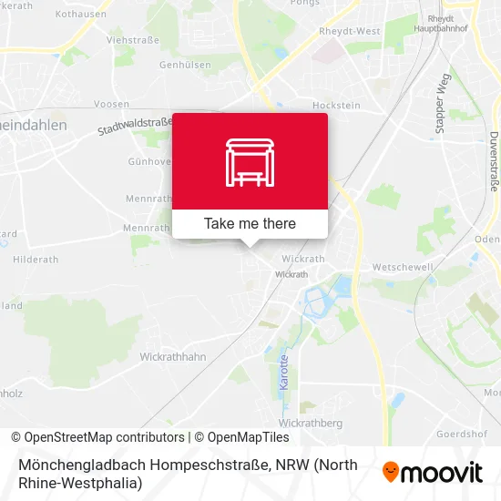 Карта Mönchengladbach Hompeschstraße