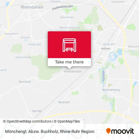 Mönchengl. Abzw. Buchholz map