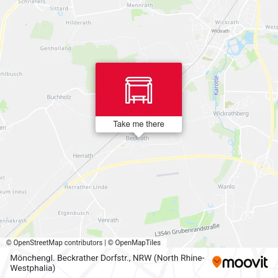 Карта Mönchengl. Beckrather Dorfstr.