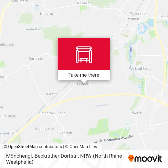 Карта Mönchengl. Beckrather Dorfstr.