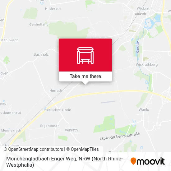 Карта Mönchengladbach Enger Weg