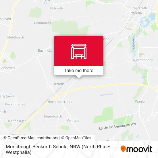Карта Mönchengl. Beckrath Schule