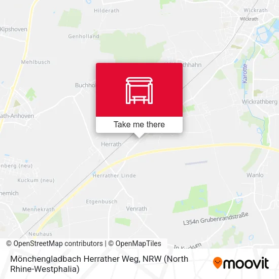 Карта Mönchengladbach Herrather Weg