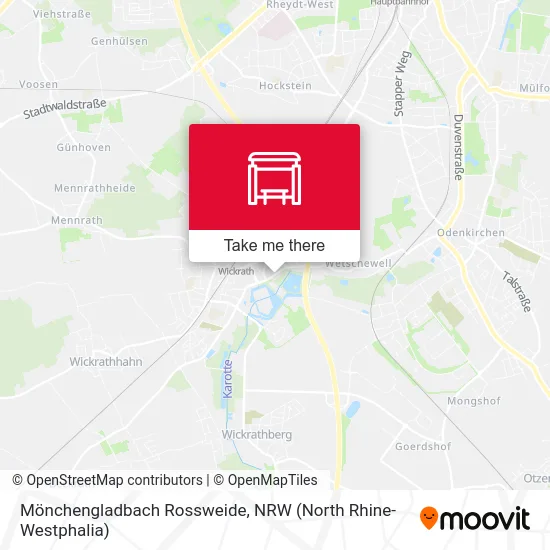 Карта Mönchengladbach Rossweide