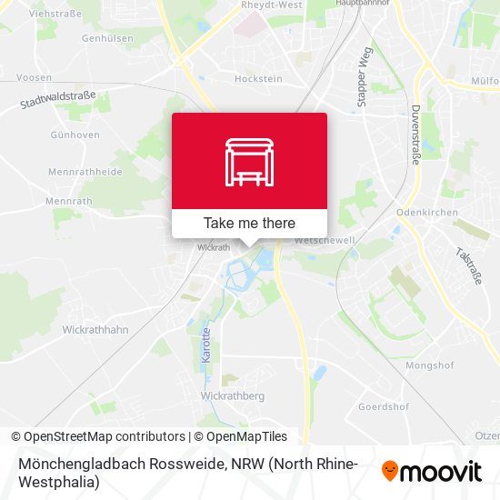 Mönchengladbach Rossweide map