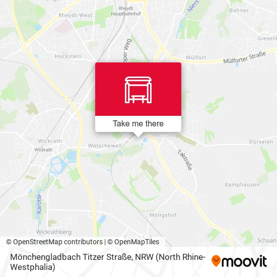 Карта Mönchengladbach Titzer Straße