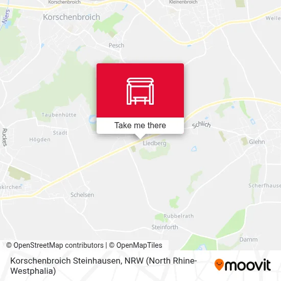 Korschenbroich Steinhausen map