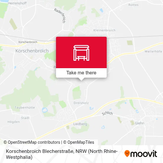 Korschenbroich Blecherstraße map