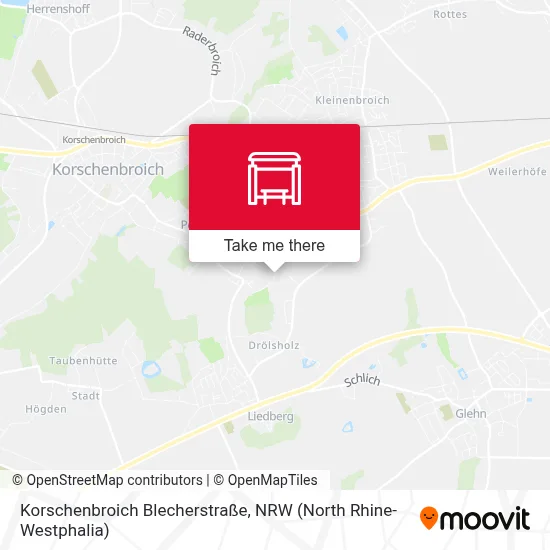 Korschenbroich Blecherstraße map