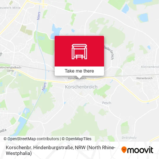 Карта Korschenbr. Hindenburgstraße