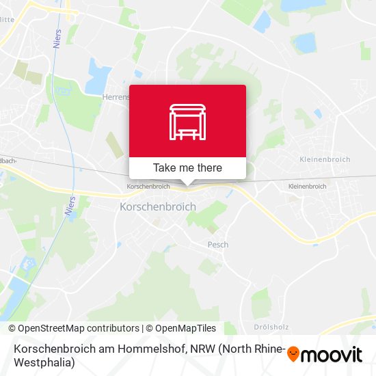 Korschenbroich am Hommelshof map