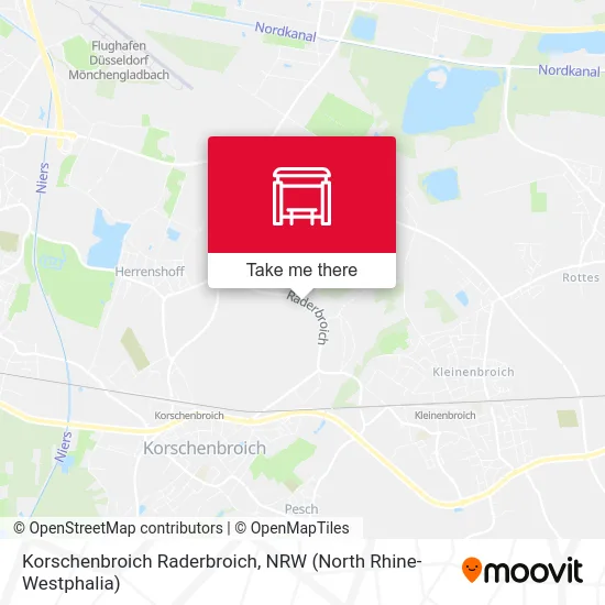 Korschenbroich Raderbroich map
