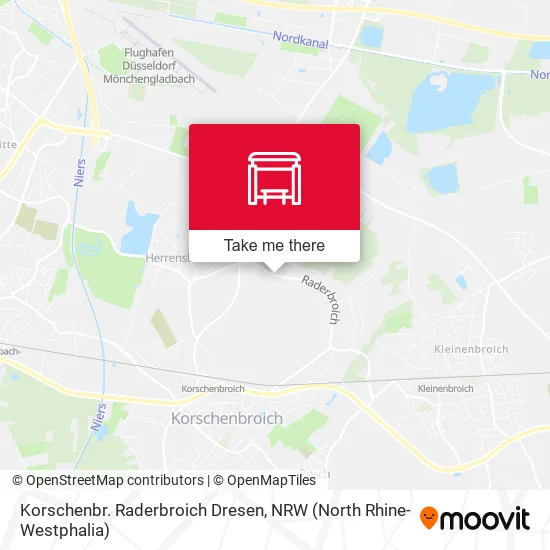 Карта Korschenbr. Raderbroich Dresen