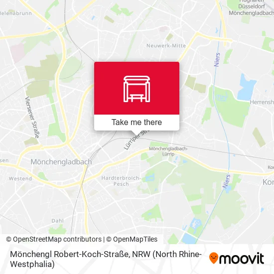 Карта Mönchengl Robert-Koch-Straße