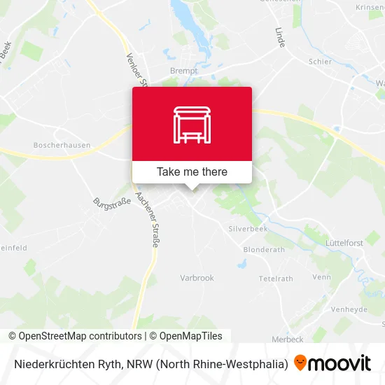Карта Niederkrüchten Ryth