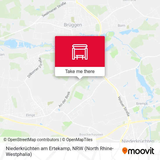Карта Niederkrüchten am Ertekamp