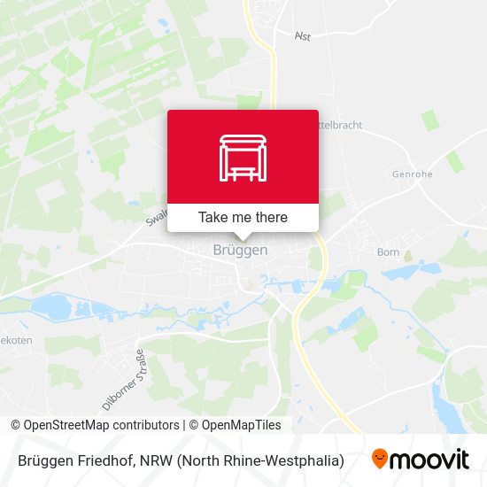 Brüggen Friedhof map