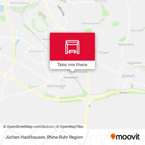 Jüchen Hackhausen map