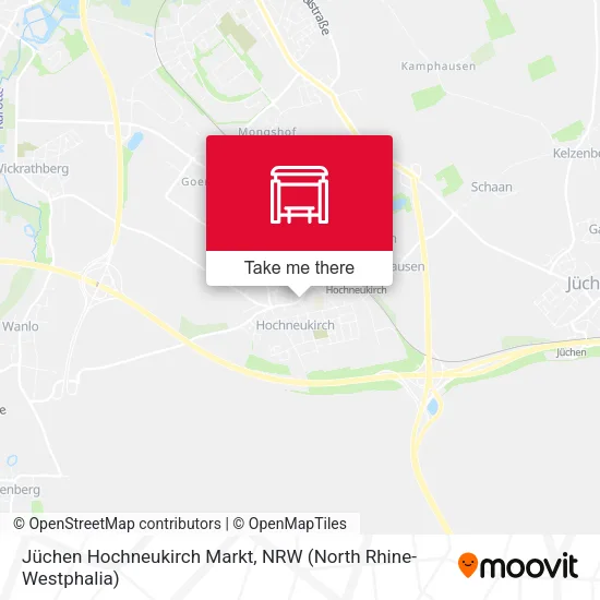 Карта Jüchen Hochneukirch Markt