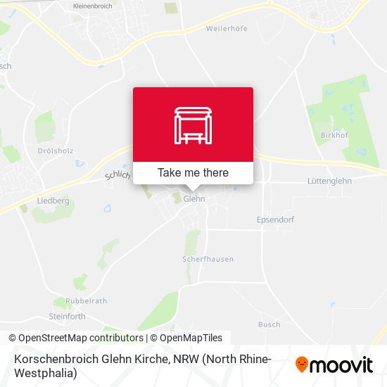 Korschenbroich Glehn Kirche map