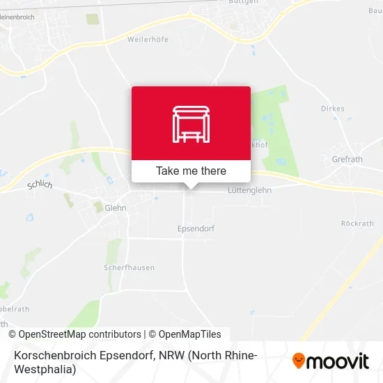 Карта Korschenbroich Epsendorf