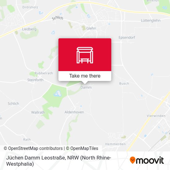 Jüchen Damm Leostraße map