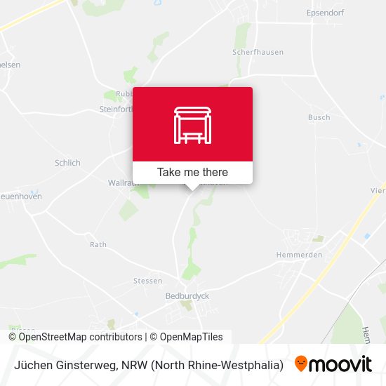 Jüchen Ginsterweg map
