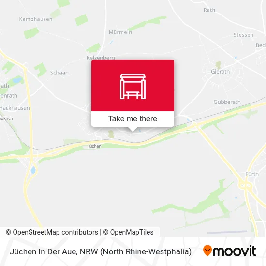 Карта Jüchen In Der Aue