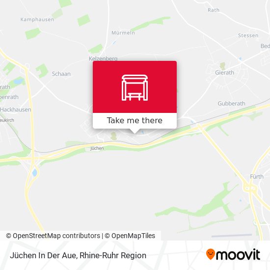 Jüchen In Der Aue map
