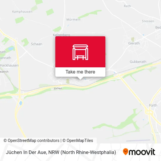 Карта Jüchen In Der Aue
