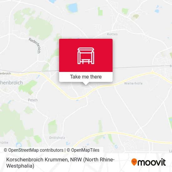 Korschenbroich Krummen map