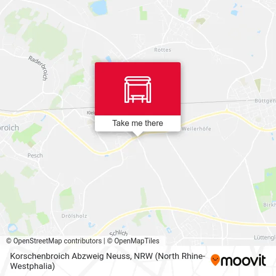 Карта Korschenbroich Abzweig Neuss