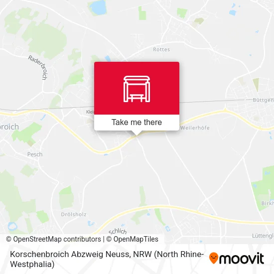 Карта Korschenbroich Abzweig Neuss