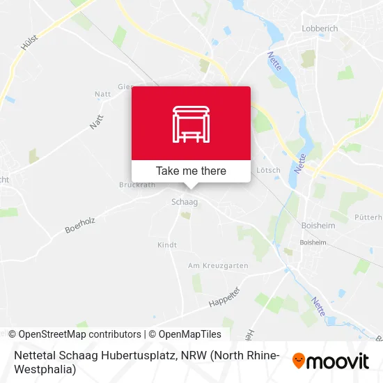 Карта Nettetal Schaag Hubertusplatz
