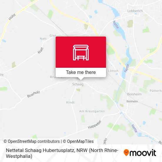 Карта Nettetal Schaag Hubertusplatz