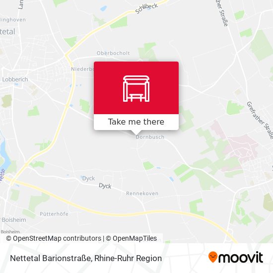 Nettetal Barionstraße map