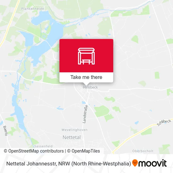 Карта Nettetal Johannesstr