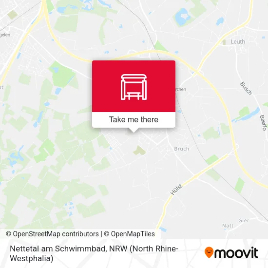 Карта Nettetal am Schwimmbad