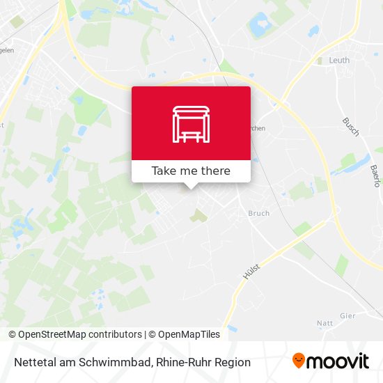 Nettetal am Schwimmbad map
