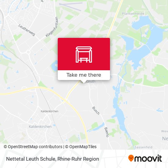 Nettetal Leuth Schule map