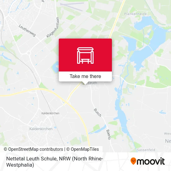 Карта Nettetal Leuth Schule