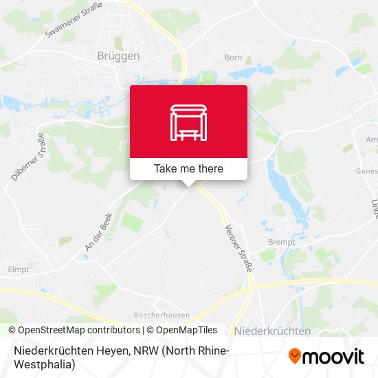 Niederkrüchten Heyen map